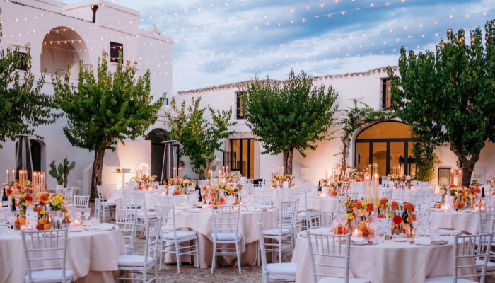 Wedding tables at Masseria Montenapoleone